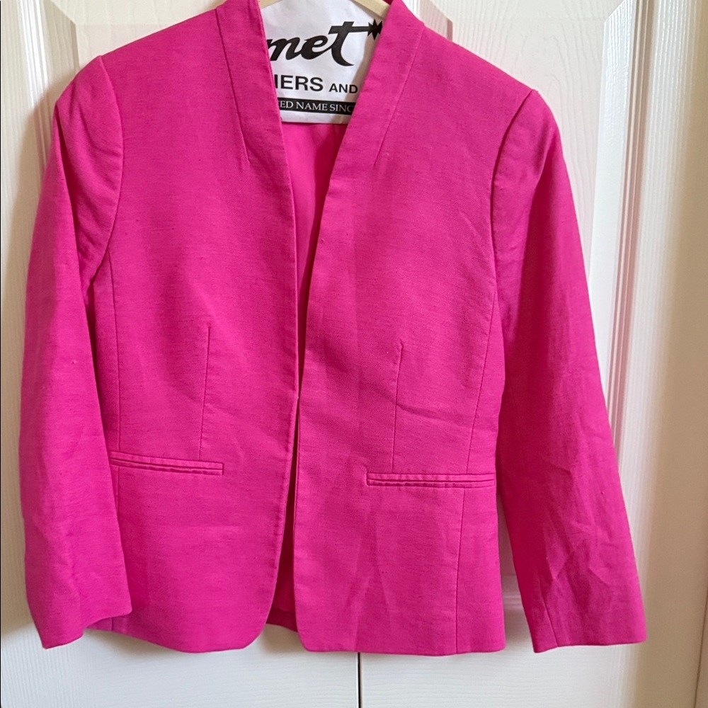 J. Crew Vibrant Pink Blazer